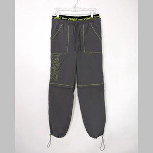 Zumba Men's Gray Zip It Cargo Fitness Pants/Shorts